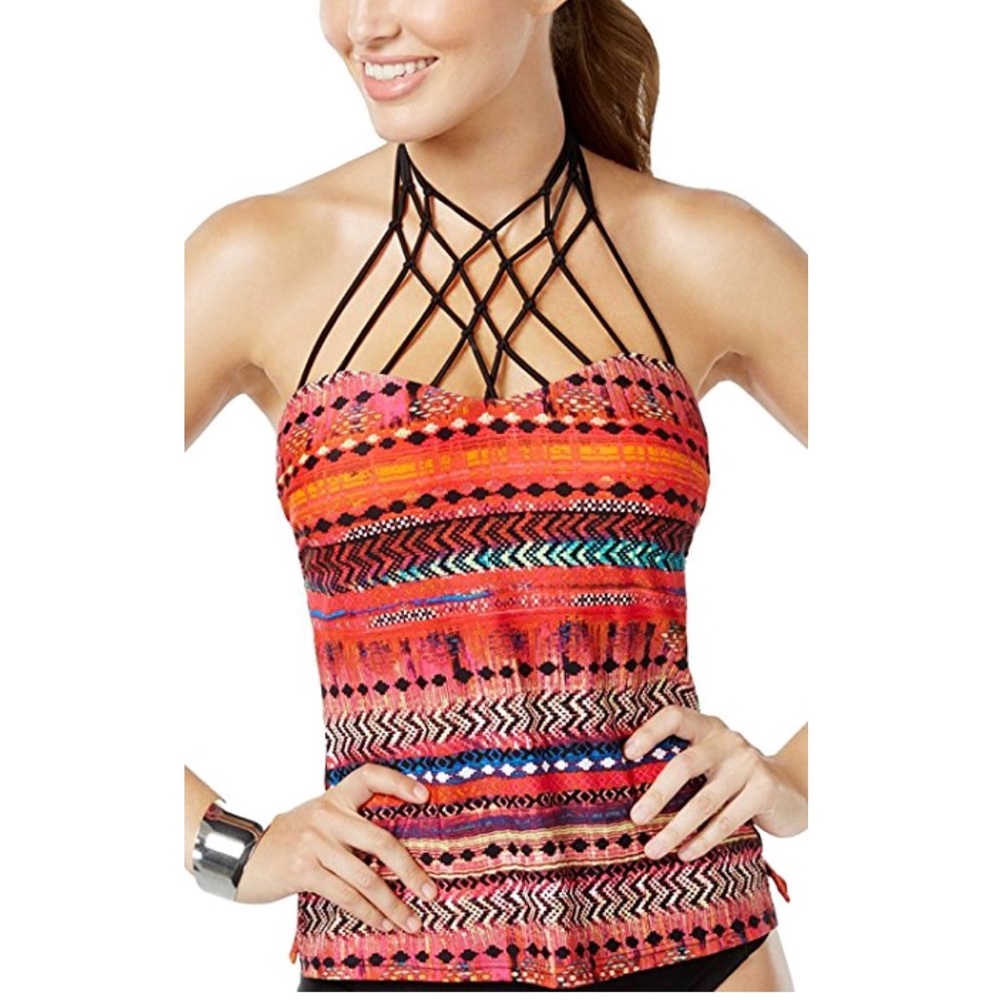 Island Escape Lattice Tankini size Small